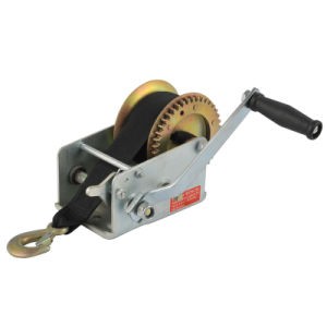 Hand Crank Strap Winch 600lb-2500lb Jet Ski ATV Boat Trailer Tow Marine